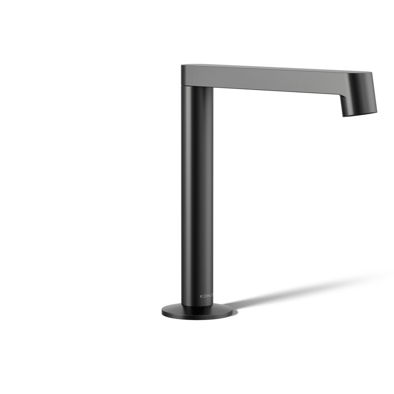 Components Bathroom Sink Spout with Row Design, Matte Black