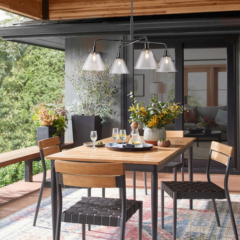 Royelle 4 - Light Glass Chandeliers