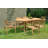 Anautica 6 - Person Teak Wood Patio Dining Set with Oval Table
