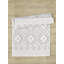 Tapis blanc en polyester à losanges-991988361