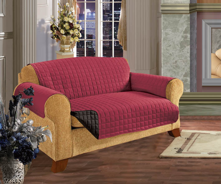 Sofa Slipcover, Burgundy