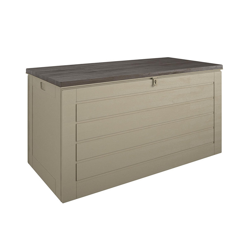 Cosco Extra Large Tan Lockable Plastic Deck Box