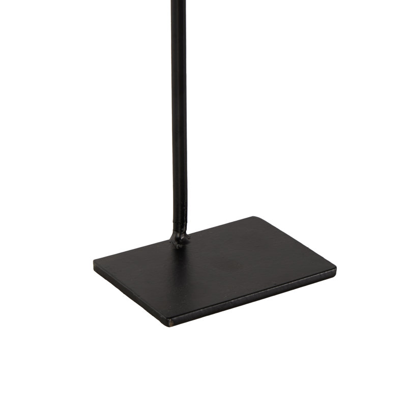 Cloches de vache décoratives dorées en métal avec support noir et clapet en bois brun
