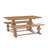 Strickler 6-Person Pine Solid Wood Dining Set-1983109143