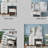 Fashion Vanity Desk with Lighted Mirror, 3-Color Dimmable LEDs, 6 Drawers + Sliding Glass Door – White