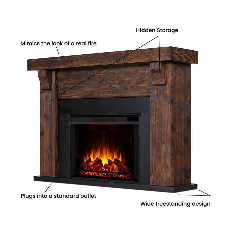 Gunnison 62" Grand Electric Fireplace by Real Flame