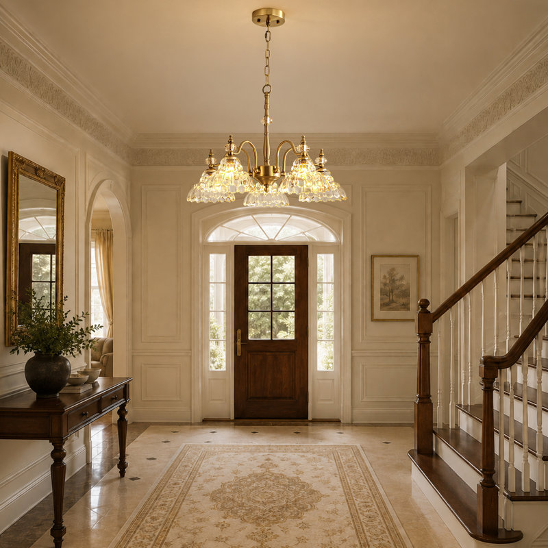 5 Light Crystal Chandelier
