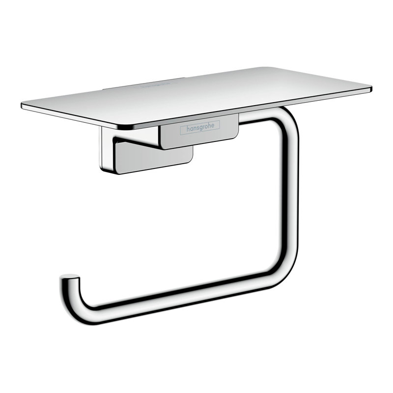 Porte-rouleau avec tablette Hansgrohe AddStoris, Chrome