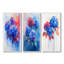 Hydrangées bleues et rouges en hortensia de style graffiti - Collection d'art mural hortensias jaunes-485261061-485261066-485261068