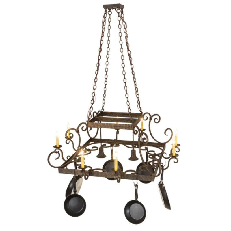 Caiden Steel Square Hanging Pot Rack