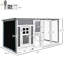 Poulailler en bois 63 po avec aire de jeu, nichoir, toit, cage extérieure de construction 63 po et structure stable