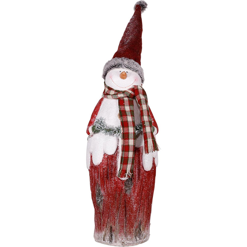 Statue de bonhomme de neige d'intérieur de 30 po avec lumières DEL et décoration de Noël