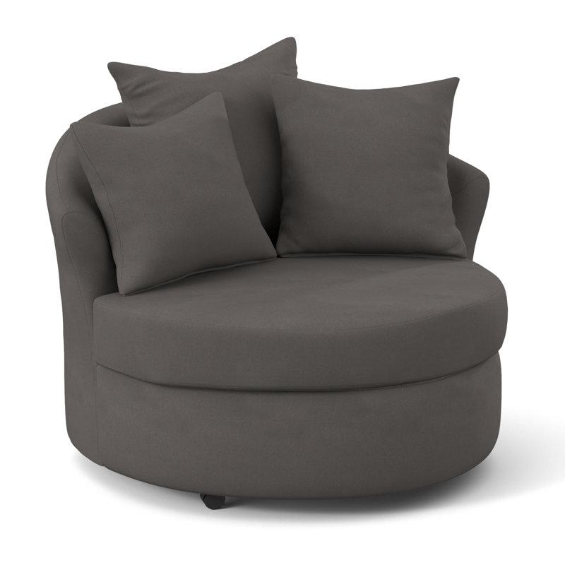 Fauteuil demi-tonneau Alsup, Graphite Bulldozer
