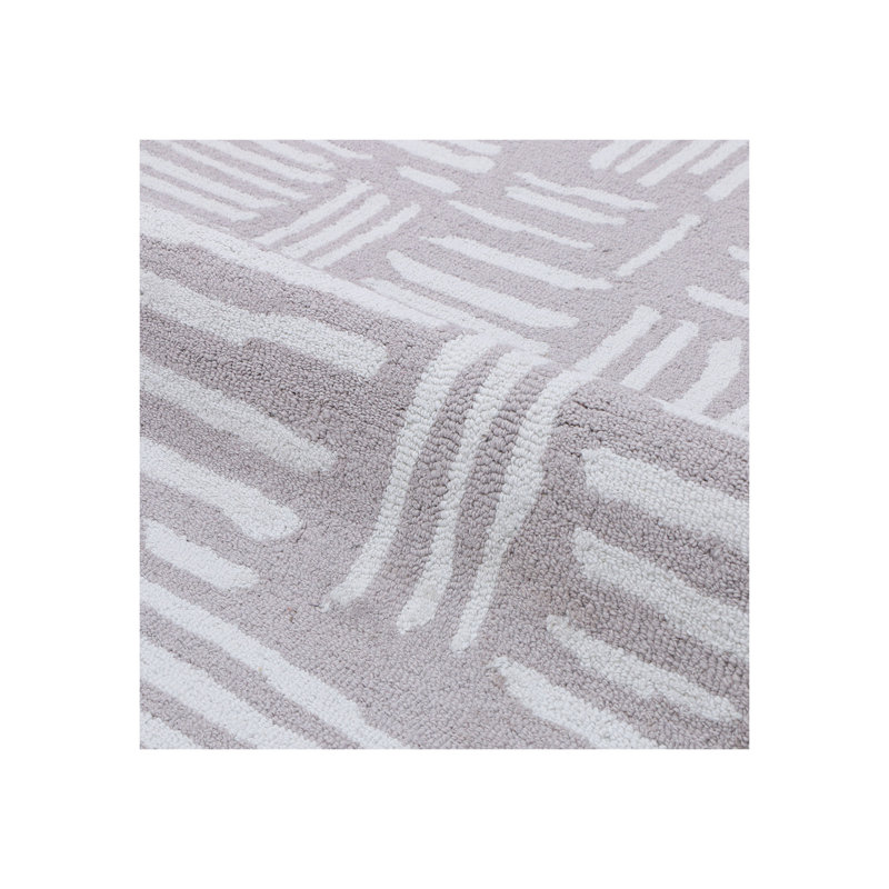 Moroccan Area Rug in Taupe, Rectangle 9' x 12'