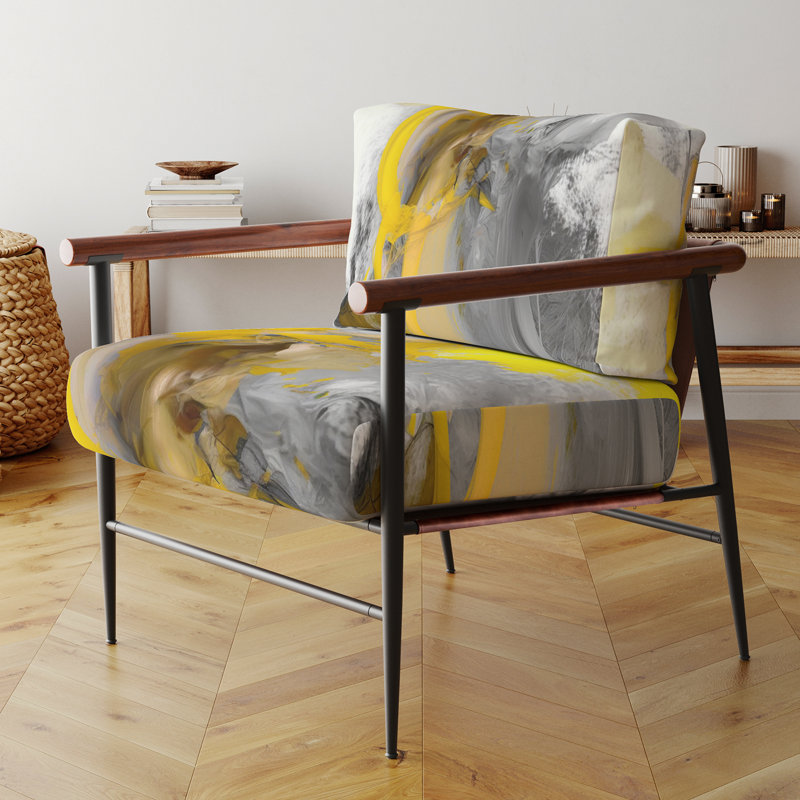 Vivid I - Chaise rembourrée avec accoudoirs, Noir