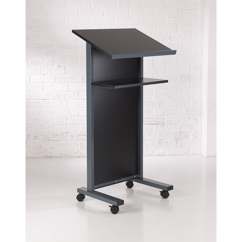 120cm Full Podium with Wheels, Black