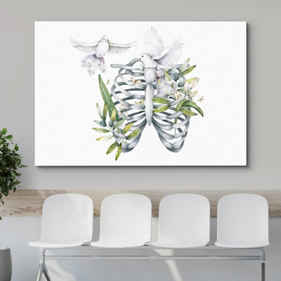 Medical Health " Hummingbird Skeleton Ribcage Plants Medical Health "
