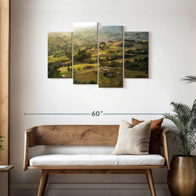 Alvord Colombia Valley Green Fields, 27" H x 43" W
