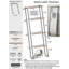 Porte-serviettes échelle en métal, support à couverture à 4 niveaux pour le salon de la salle de bain, organisateur de rangement pour courtepointe sans perçage (noir mat)