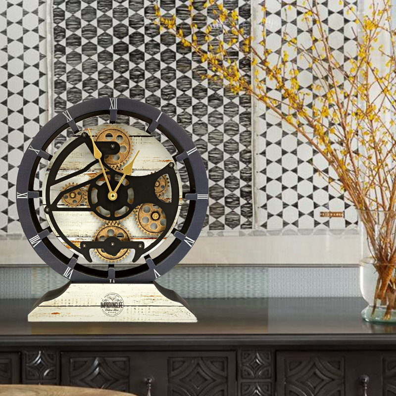 Wood Wall Clock, Desert Beige