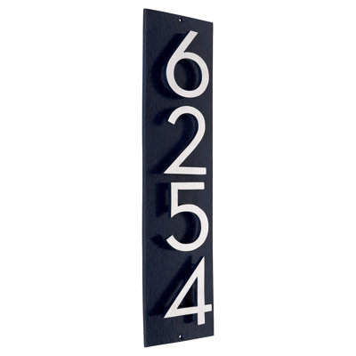 Plaque murale rectangulaire verticale flottante 6 po