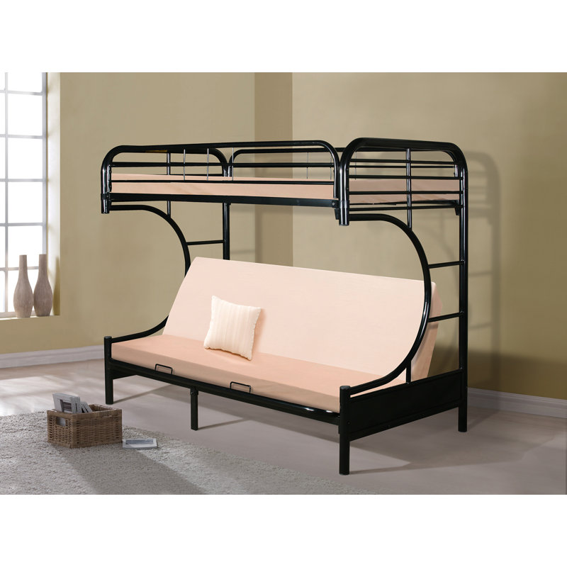 Lit superposé simple Irizarry par Zoomie Kids, Noir