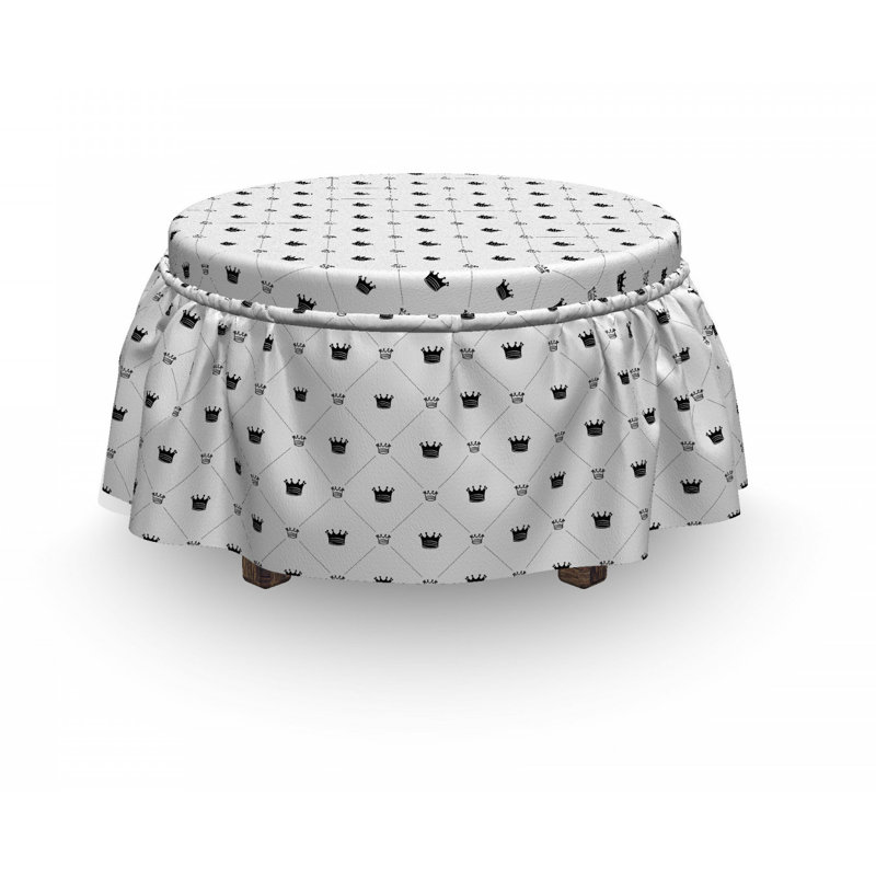 Housse pour repose-pieds à coussins carrés, Motif 2