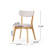 Putnam Upholstered Dining Chairs with Curved Back & Rubberwood Legs -298005049-322568970