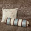 6 housse de couette - Tissage élégant bleu et taupe 6 pièces à motif cachemire multicolore