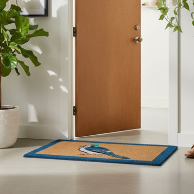  Paillasson naturel et durable, paillasson coco coco, tapis résistant aux intempéries, entrée extérieure et intérieure, grand paillasson 18 x 30 po Home Jay