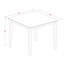 Ensemble de salle à manger 3 pièces à hauteur de comptoir pour petits espaces comprenant une table carrée en bois et 2 chaises de cuisine, chêne-1627188368