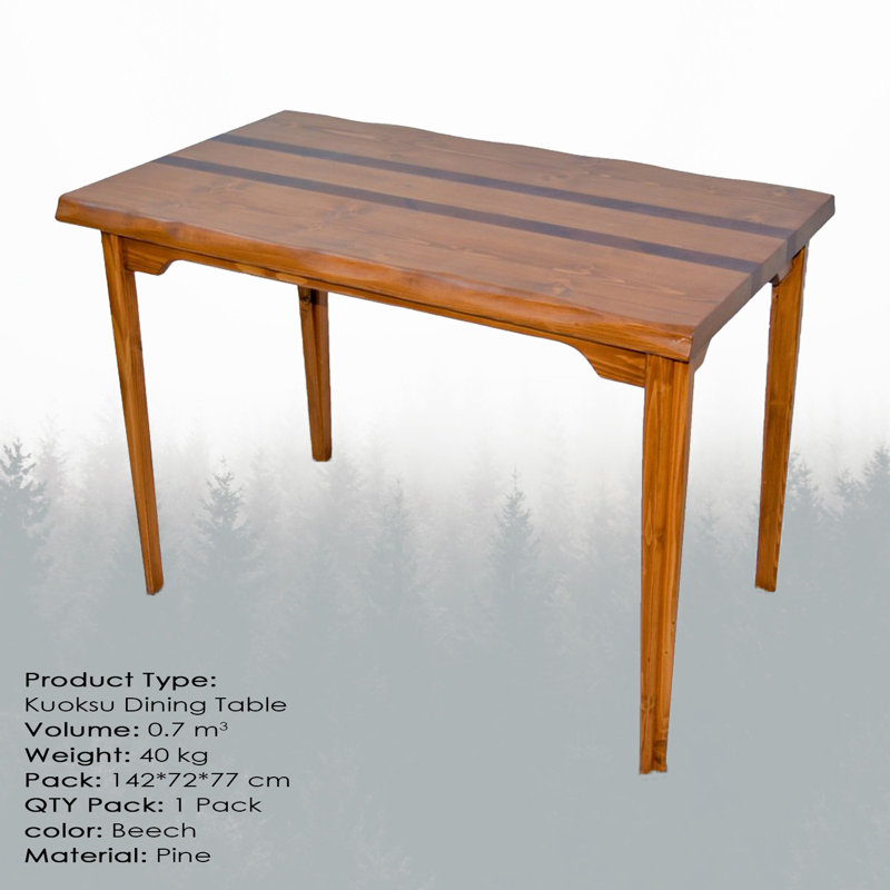 Table de salle à manger Hirschman, L 55,12 po x l 27,56 po