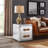 Industrial Aluminum End Table
