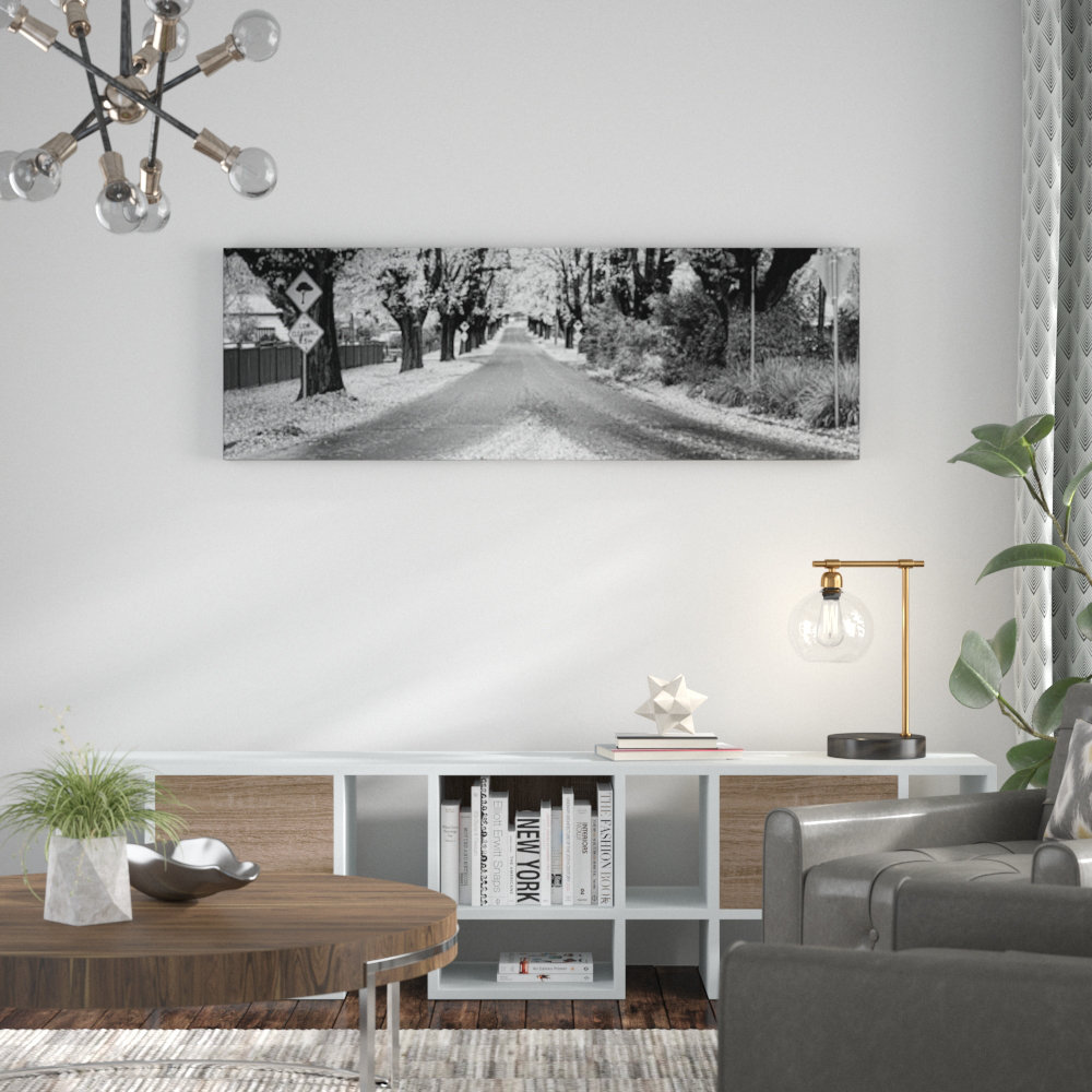 The Avenue by Andrew Brown Photographic Print Wrapped on Canvas in Black/White