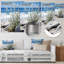 Décoration murale plage en métal Beach Seaside Flora II-308405067