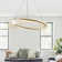 Gentri 1-Light Dimmable LED Unique Geometric Chandelier with Crystal Accents