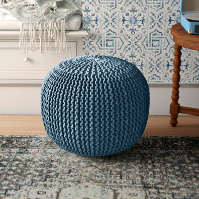 19" Wide Round Pouf Ottoman