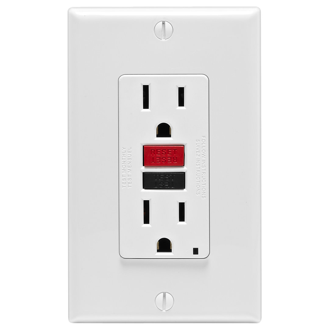 15-Amp GFCI Outlet Leviton 