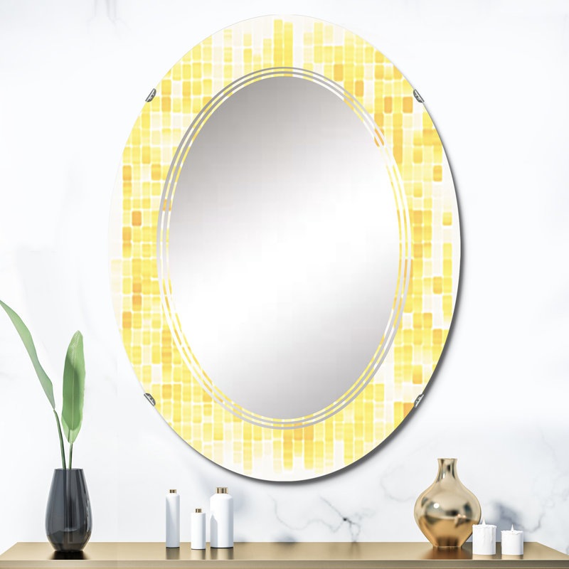 Avarna - Miroir mural moderne ovale, 36 po x 24 po
