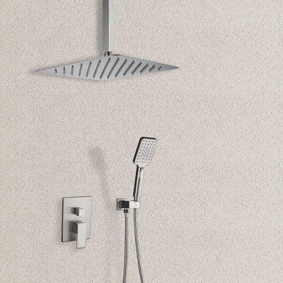 Système de douche complet à pression équilibrée avec valve brute