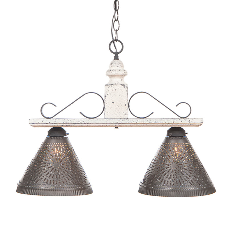 Ranstead 2 - Light Kitchen Island Pendant, Vintage White