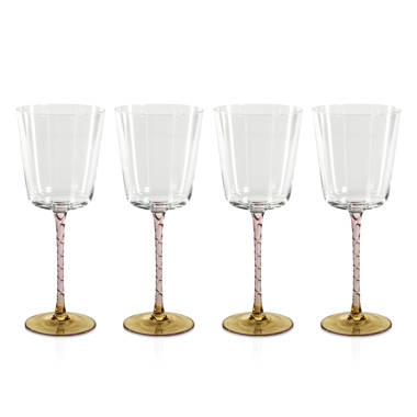 Laura Ashley Balloon Glasses, Set of 4 - Clear