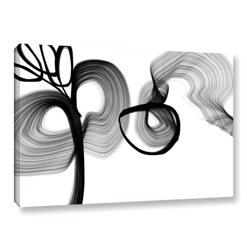 « de poésie abstrait en noir et blanc 108 », impression sur toile, H 8 po x l 12 po x P 2 po