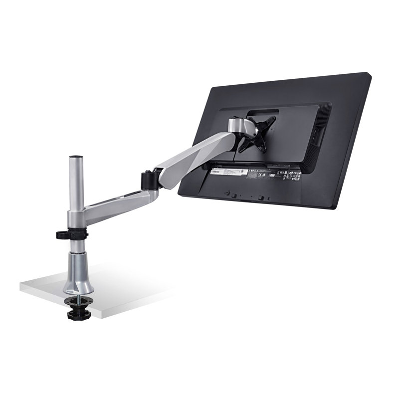 Mount-It Full Motion Height Adjustable Single LCD Monitor Desk Mount | Fits Up to 32 in. Screens