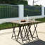 Ensemble de 4 tables pliantes avec plateau télé, table d'appoint pliable, table de bout, table de collation et peu d'espace