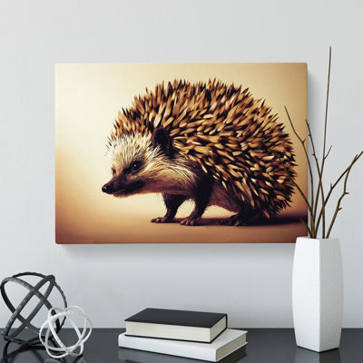 A Handsome Hedgehog - Wrapped Canvas