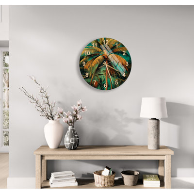 Horloge murale Palm Tree