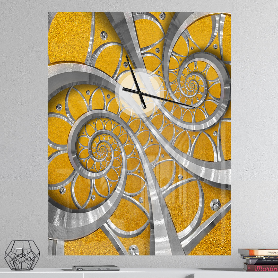 Time Spiral in Antique Style - Modern wall clock East Urban Home 