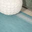 Claraville Classic Diamond Border Aqua/Light Grey Indoor/Outdoor Rug-69807272