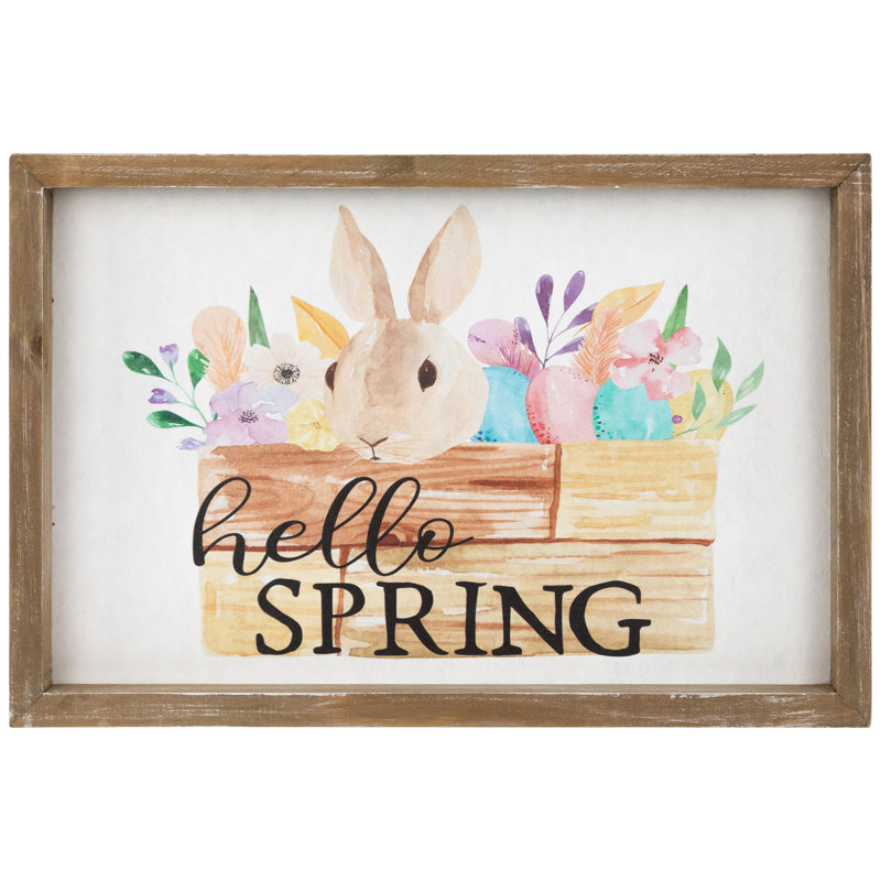 Décoration murale de Pâques Hello Spring